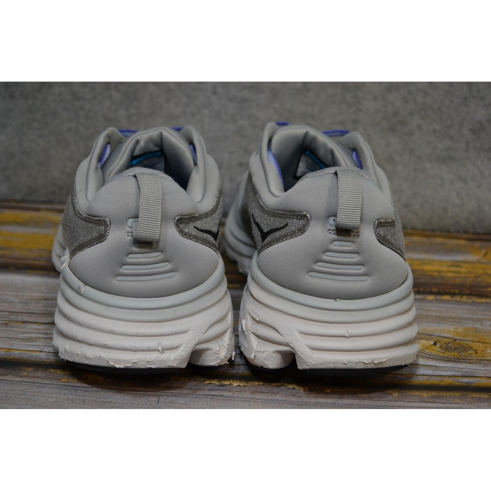 Hoka One One Bondi 8 Shoes Mens 13 2E Wide Gray Road Running Sneakers 1127953 - Picture 8 of 16